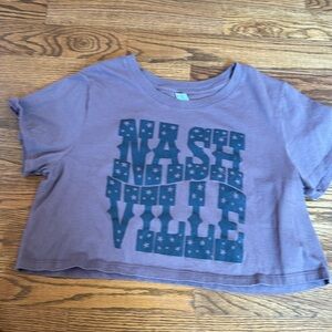 NASHVILLE crop tee